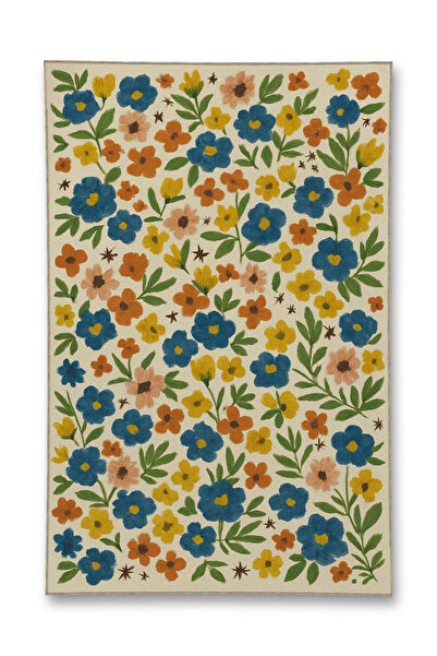 Rugs Modern Halı سجادة موسو الحديثة ذات التصميم الزهري الملون والقاعدة المنسو...