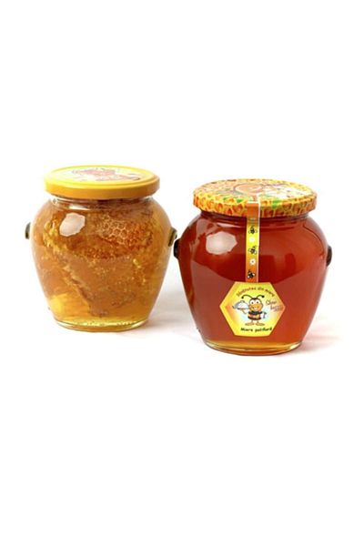 OEM 1 Borcan de Miere Polyflora 750g + 1 Borcan de Miere Polyflora din Fagure de Miere 750g
