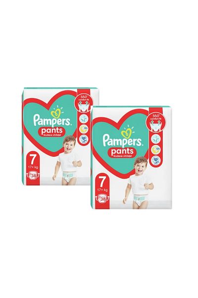 Pampers Scutece-chilotel Pants Jumbo Pack Marimea 7, 17+ kg, 76 buc