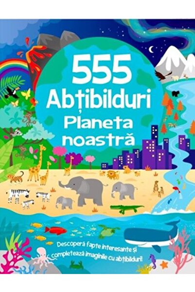 Editura Flamingo Junior 555 abtibilduri - Planeta noastra