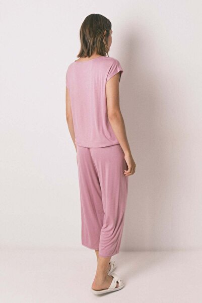 Women'secret Soft touch pink viscose Capri pyjamas