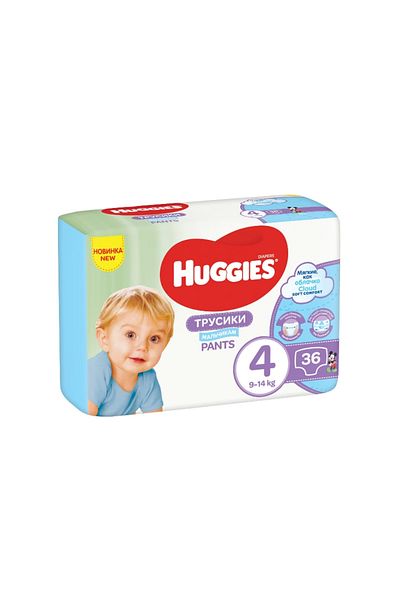 Huggies Scutece-chilotel Jumbo pack 4, Boy, 9-14 kg, 36 buc