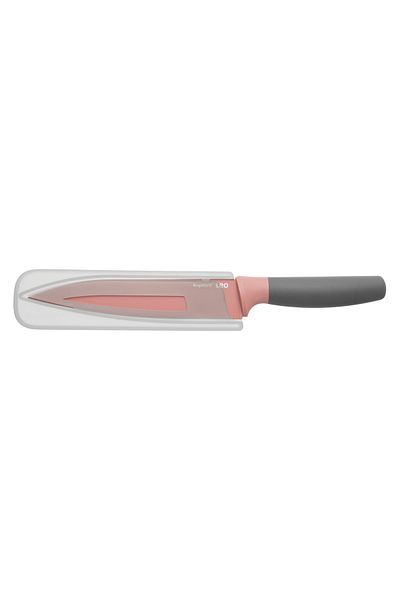 Berghoff Cuțit de sculptat, 19 cm, teacă de protecție, oțel, roz