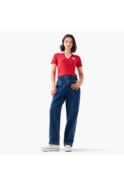 SP Characters The New York Red Bulls Logo Embroidered Polo T-shirt