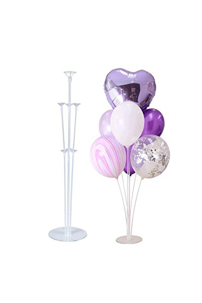 PROCART 7 balloon arrangement stand, height 70 cm, transparent