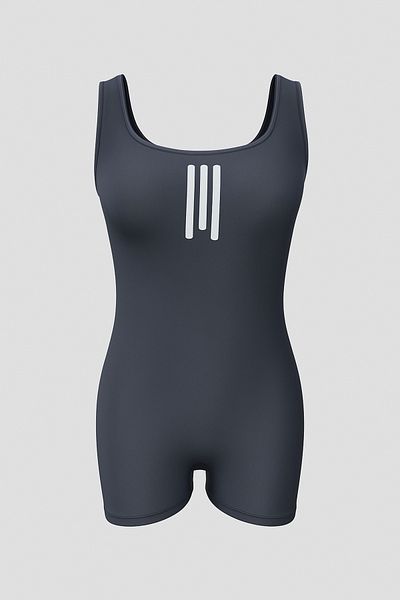 pistyle Girl's 1St Quality Fabric Black Lycra Swimmer Swimsuit with Chest Pad. (Xs=9-10 X=11-12 M=13-14)