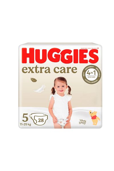 Huggies Scutece Extra Care Jumbo nr 5, 11-25 kg, 28 buc