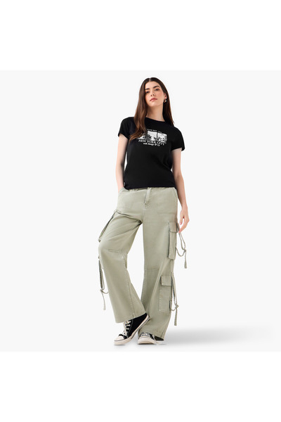 SP Characters Snoopy Print Regular Fit T-shirt