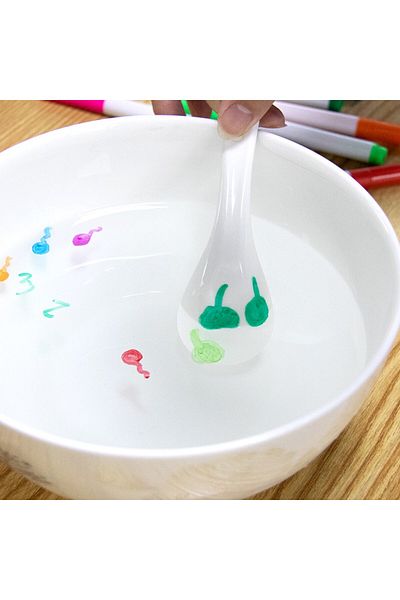 PROCART Markere magice pentru desen pe apă, set de 11 culori, lingură ceramică