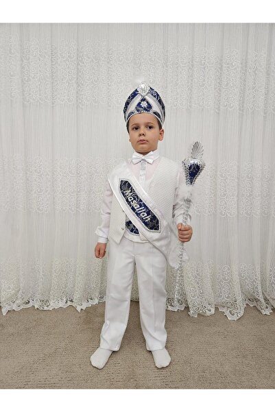 Mileny COPY - Σετ Περιτομής Αγοριού Λευκή Μανδύα Σαχ