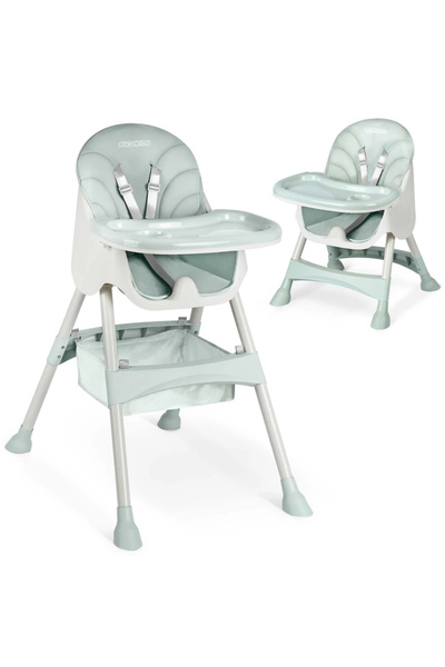 Ricokids Scaun de masa 3in1 transformabil in scaunel clasic, cu cos de depozi...