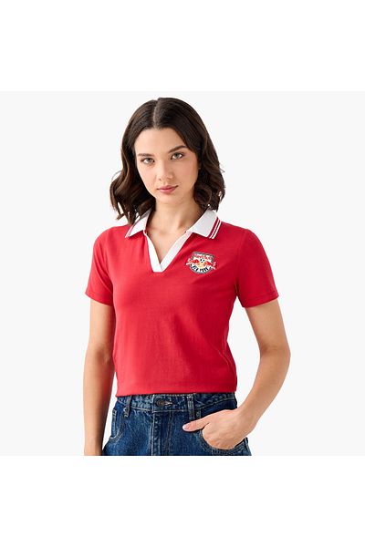 SP Characters The New York Red Bulls Logo Embroidered Polo T-shirt