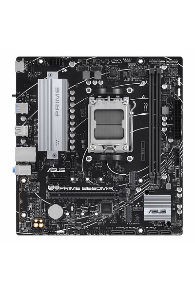ASUS اللوحة الأم Prime B650M-R DDR5 (7200 ميجا هرتز) OC M.2 HDMI PCIe 4.0 AM5 mATX