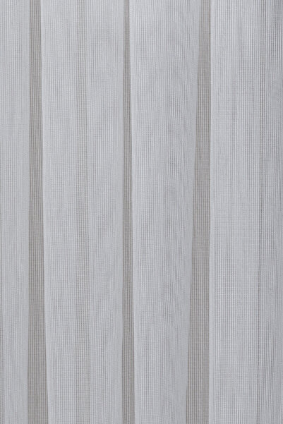 Ta-Ha Perde ve Halı 1-2 Sparse Pile Steel Model Tulle Curtain, Off-White Iron-Free Tulle Curtain