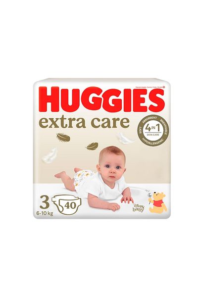 Huggies Scutece Extra Care 3 Jumbo, 6-10 Kg, 40 Buc