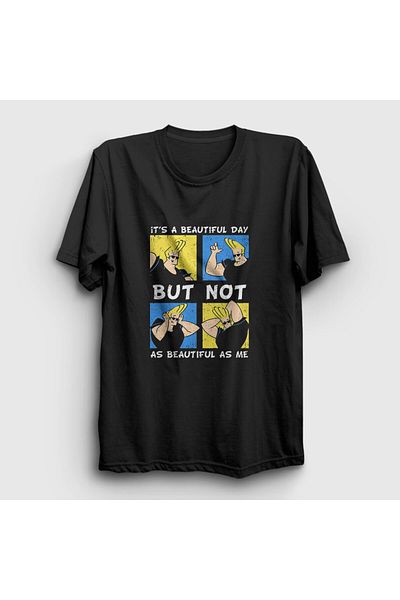 Presmono Tricou unisex negru Beautiful Day Johnny Bravo 558133tt