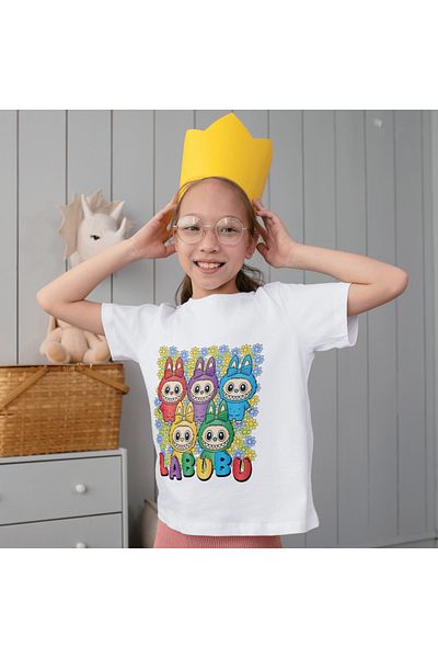 ALPŞAN TİCARET Labubu T-Shirt Labubu Kids T-Shirt Labubu Adult Unisex Tee