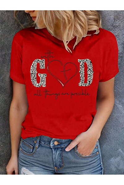 Lider Leather TRICOU ALB CU IMPRIMEU INIMĂ PENTRU FEMEI