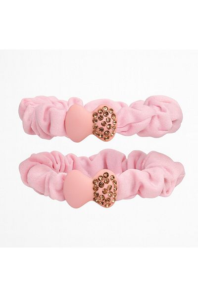 SeaBubbles Children's Buckle with Stone and Elastic 2-Piece Standard Pink
