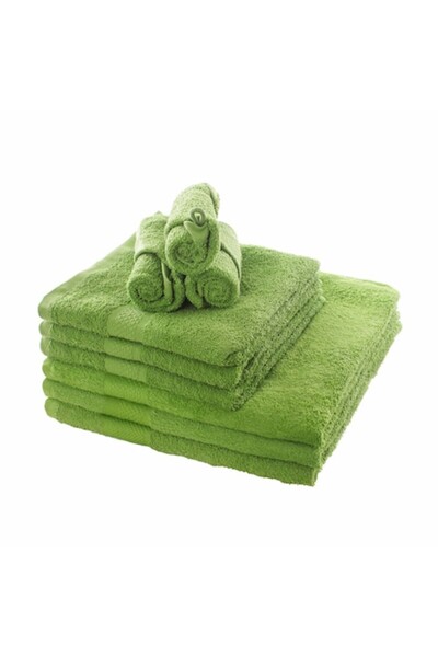 OEM Set 9 bath towels 100% cotton, 400gr, green