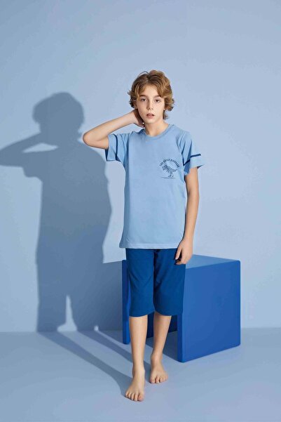 RAPAPA Boy's Combed Cotton Shorts Suit 3943m