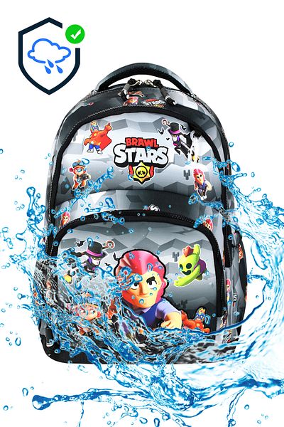 Bodmar Çanta Since 2023 Brawl Stars Patterned Triple Boy's Primary School School Bag Set (Bag Thermal Lunch Pen Holder)