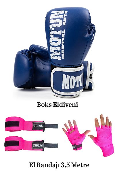 MOTUN Boxing Gloves, Kick Boxing Gloves, Muay Thai Gloves Bandage Set of 2