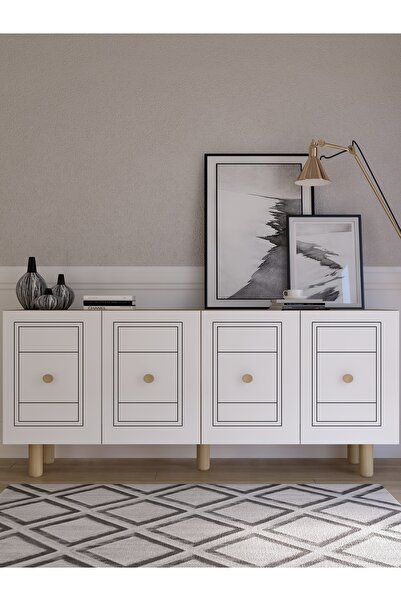 DEMONTE DECOR DARİODD (KB150) BOHEM KONSOL SAFİR-BEYAZ