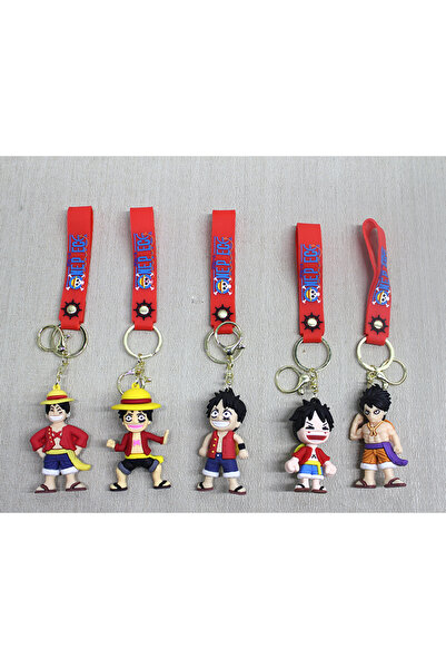 AYACO Luffy Silicone Keychain Anime Figure Children's Gift