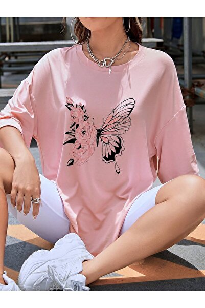 Lider Leather TRICOU DE DAMĂ CU IMPRIMEU, CU TĂIȚELE LĂRGI