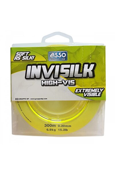 Mimteam Asso Invisilk Yellow Monofilament 300m, Diameter 0.28mm, Knot Strength 11.9kg