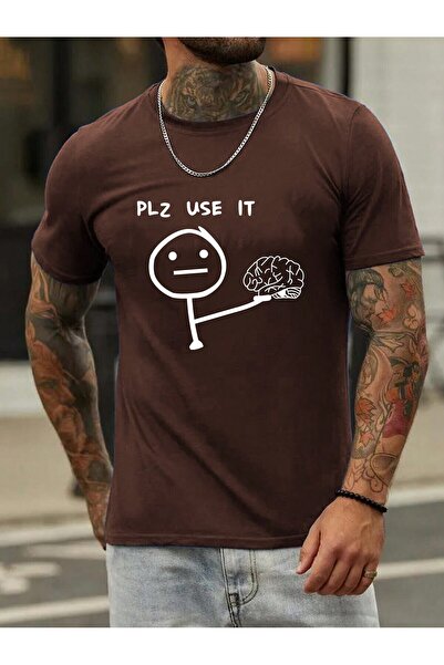 Lider Leather TRICOU BĂRBAȚI OVERSIZE CU IMPRIMEU PLZ