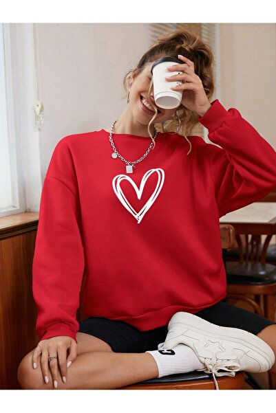 Lider Leather SWEATSHIRT DE DAMĂ CU GULER ROTUND ȘI TĂIȘĂRELE COMODĂ