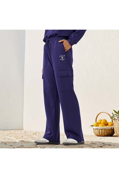 SP Characters Yale University Print Cargo Joggers with Drawstring Closure