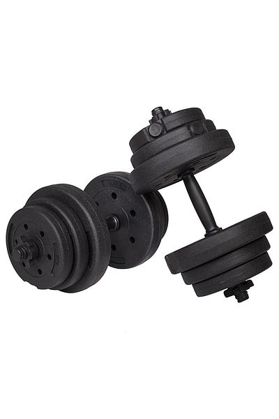 SERSIMO Adjustable dumbbell set 20kg (2x10kg) made of composite