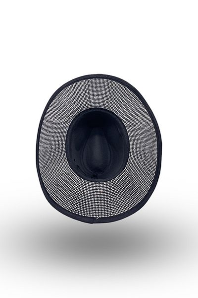 BASIC Palarie fedora eleganta interior pietre