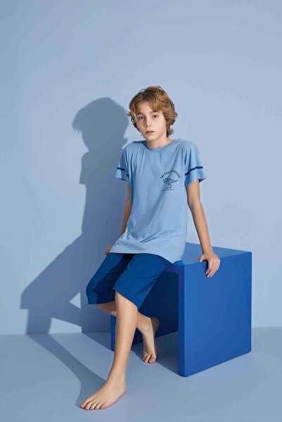 RAPAPA Boy's Combed Cotton Shorts Suit 3943m