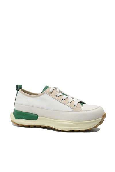 PASS Collection Sport Shoes Pass Collection Beige with Green Details