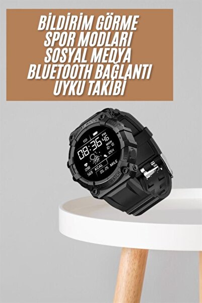 UCUZTEKNO Yeni Nesil Çok Fonksiyonlu Uyku ve Sağlık Takibi Yapabilen Siyah