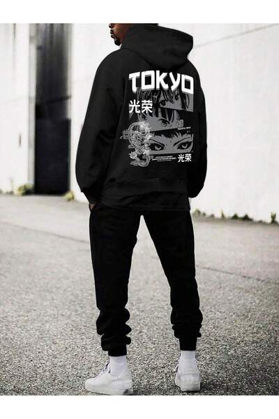 Lider Leather Ανδρικό σετ φόρμας με κουκούλα Jakinta Outdoors