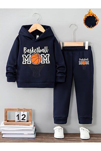 Lider Leather Set de trening cu glugă pentru copii cu imprimeu - O alegere co...