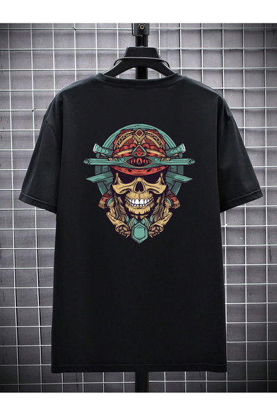 Lider Leather TRICOU UNISEX CU IMPRIMEU PIRAT PENTRU BĂRBAȚI