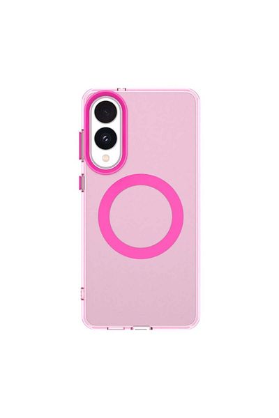 SKYDDAR INNOVATION Case for Samsung Galaxy S25 Edge, CandyCase, Magsafe, sticker set, Pink