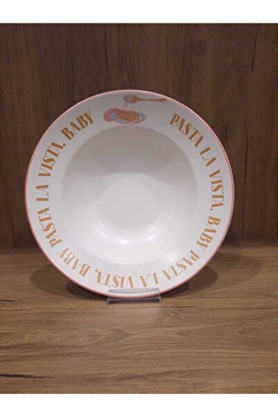 Keramika Macarna Plate 26 cm Digital Printing Mat