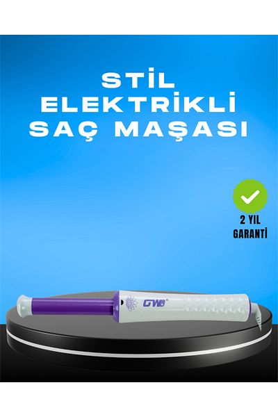 teknodayım Gw Hair Curling Machine – 360 °   Rotary Head, with Negative Ion Technology