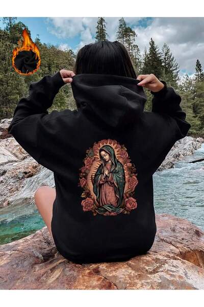 Lider Leather Hanorac cu glugă pentru femei