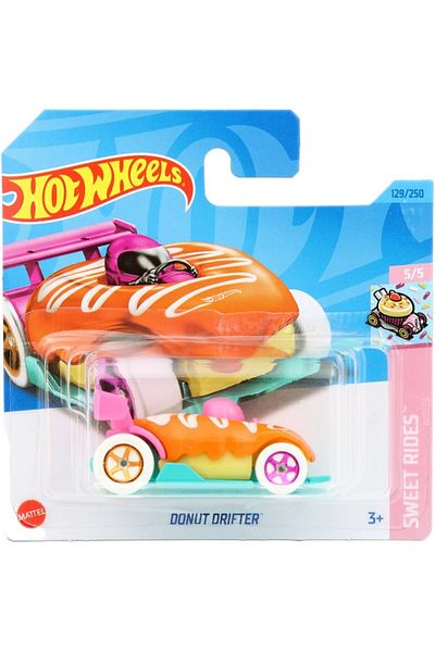 HOT WHEELS Masinuta metalica Hot Wheels, Donut Drifter, Multicolor, 1:64