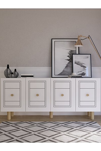 DEMONTE DECOR DARİODD (KB150) BOHEM KONSOL BEYAZ-BEYAZ