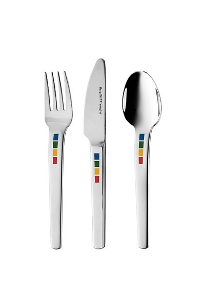 Berghoff Set de tacâmuri pentru copii, Swipswap, 3 piese, oțel, argintiu