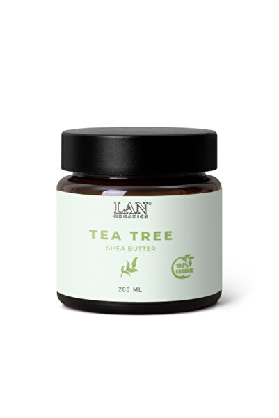LAN ORGANICS زبدة الشيا مع خلاصة شجرة الشاي - لان أورجانيك 200 مل